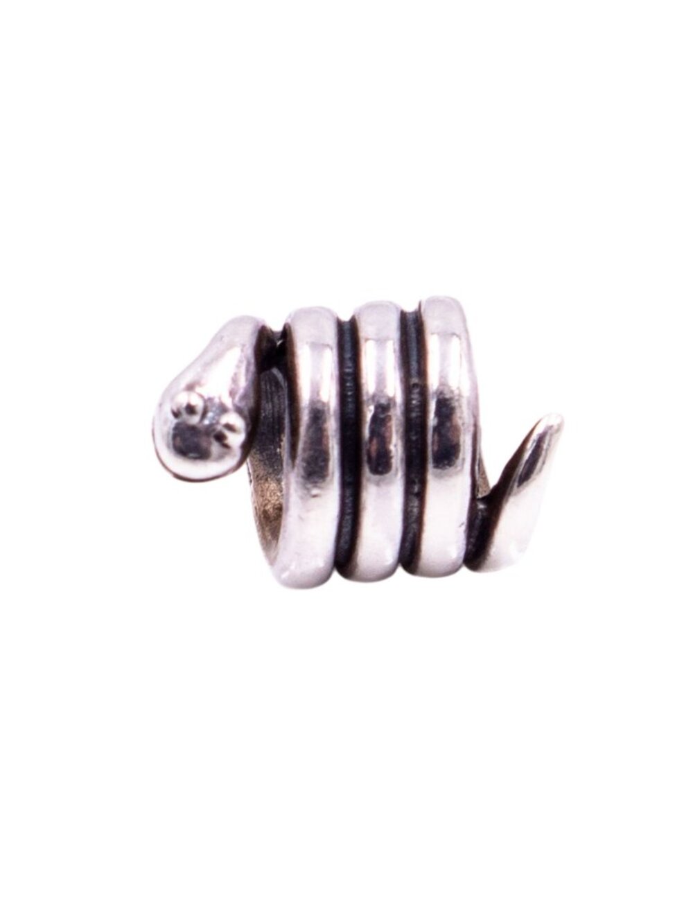 Pandora Retired Coiled Snake Sterling Silver Chinese Zodiac Charm